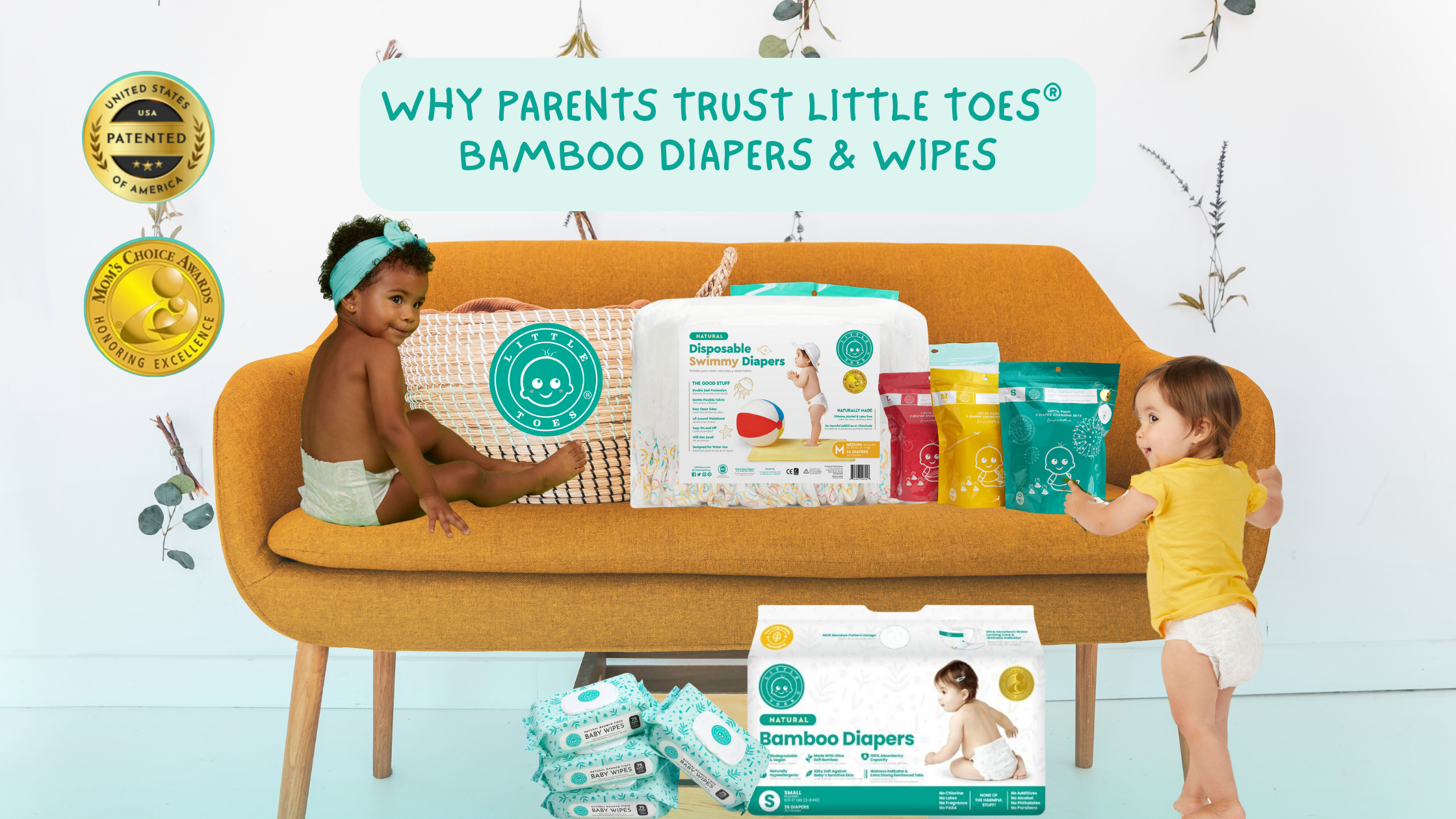 Why Parents Are Choosing Patented Bamboo Diapers, Wipes, and Disposable Swim Diapers from Little Toes®