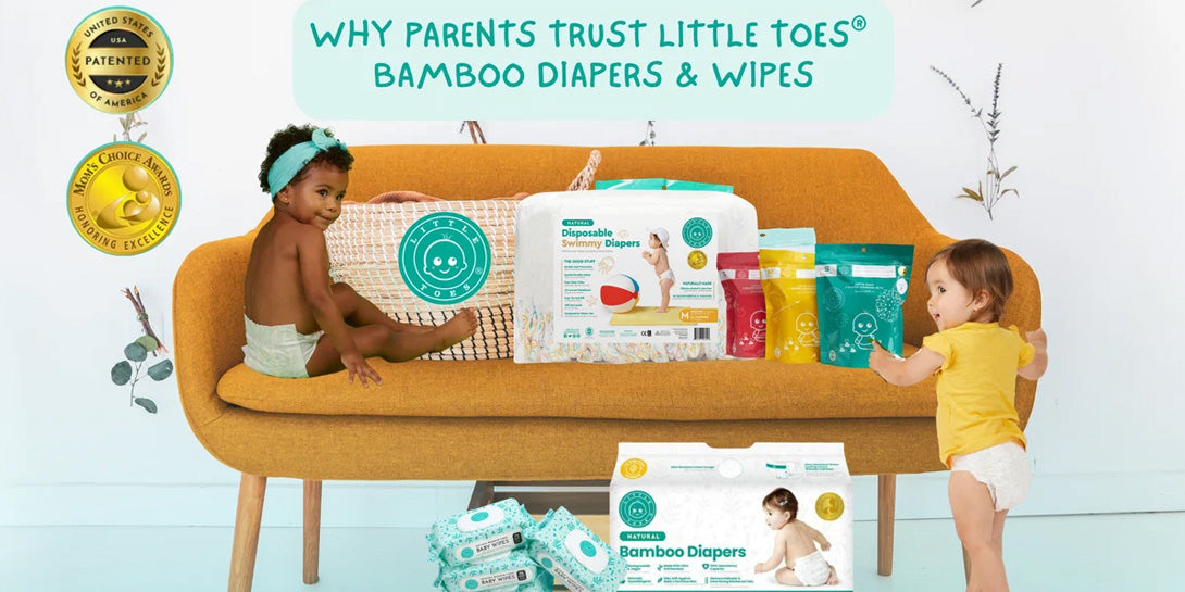 Why Parents Are Choosing Patented Bamboo Diapers, Wipes, and Disposable Swim Diapers from Little Toes®