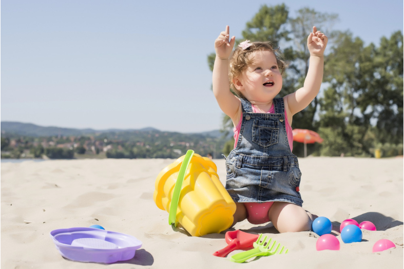 Baby in beach
