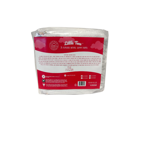 Little Toes Natural Disposable Swim Diapers - 24 Pack