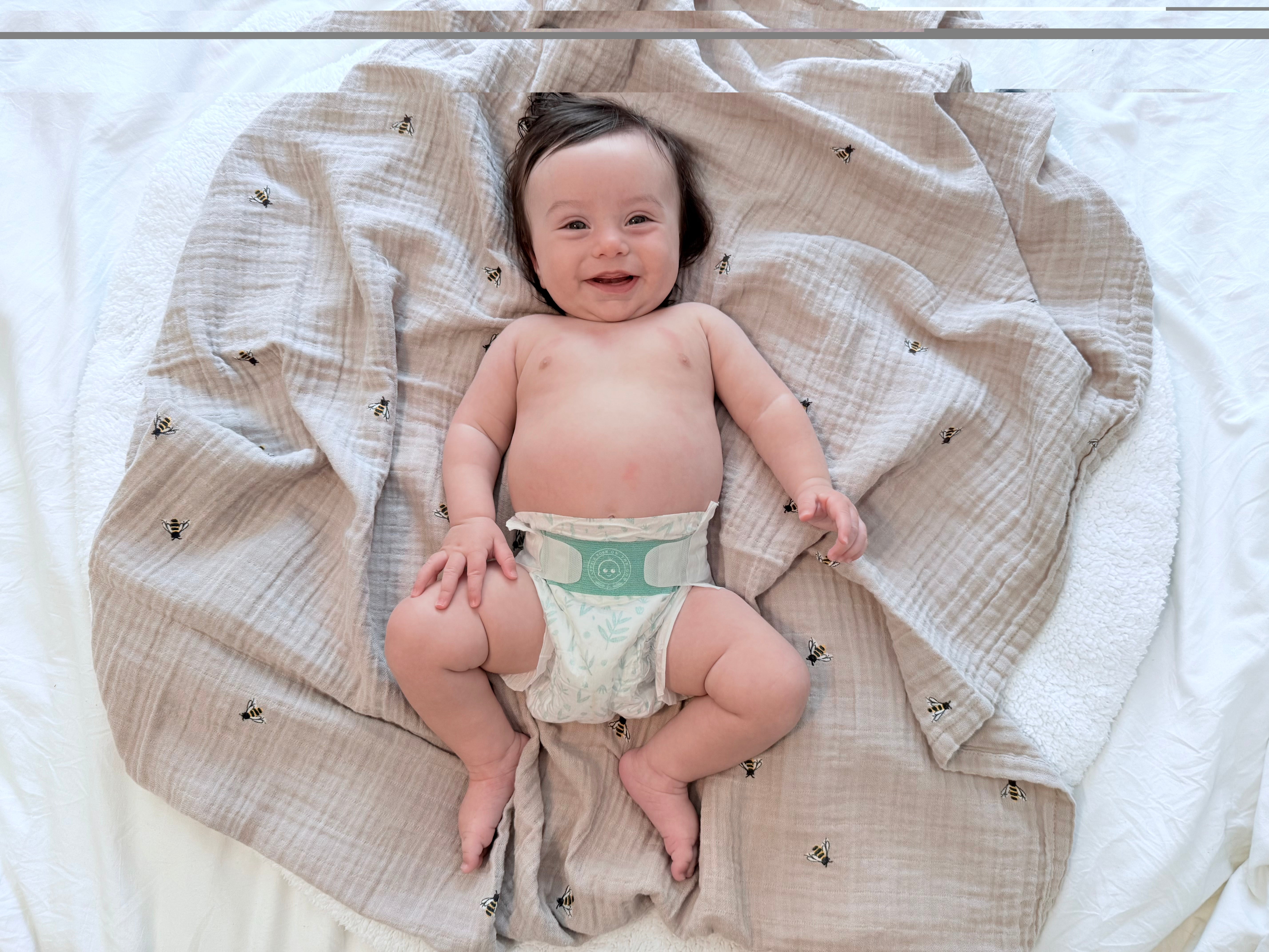 Little Toes Disposable Natural Bamboo Diapers and Pull-Ups | Go Green | 36 Pack