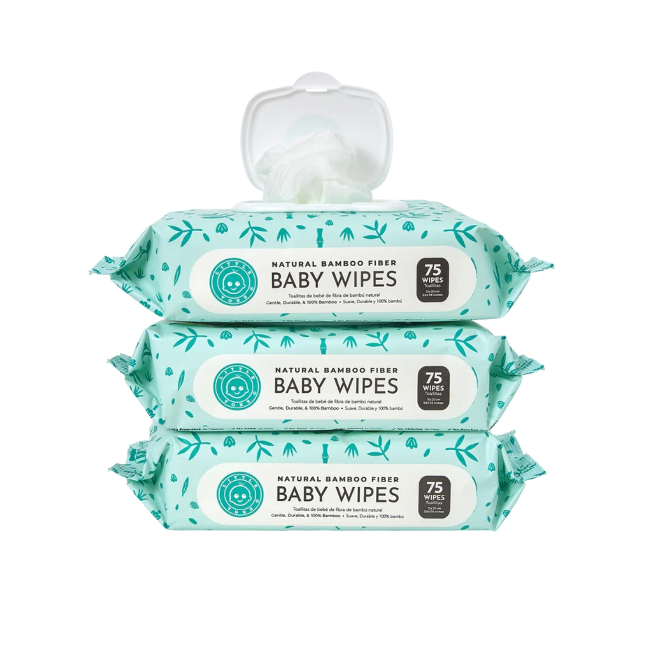 Little Toes Natural Hypoallergenic Bamboo Baby Wipes