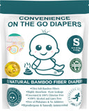 Little Toes Disposable Natural Bamboo Diapers and Pull-Ups | Go Green | 3 Pack