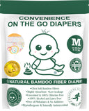 Little Toes Disposable Natural Bamboo Diapers and Pull-Ups | Go Green | 3 Pack