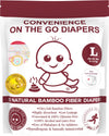 Little Toes Disposable Natural Bamboo Diapers and Pull-Ups | Go Green | 3 Pack