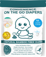 Little Toes Disposable Natural Bamboo Diapers and Pull-Ups | Go Green | 3 Pack - Little Toes