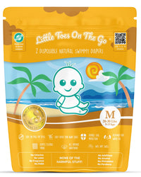 Little Toes On The Go Natural Disposable Swim Diaper  2 Pack