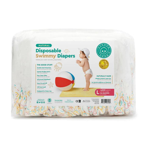 Little Toes Natural Disposable Swim Diapers - 24 Pack
