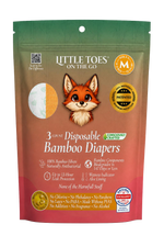 Little Toes® Eco System Woodland Edition™ – On The Go 3-Pack Bamboo Diapers