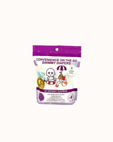 Little Toes Natural Disposable Swim Diaper - Convenience On The Go 2 Pack