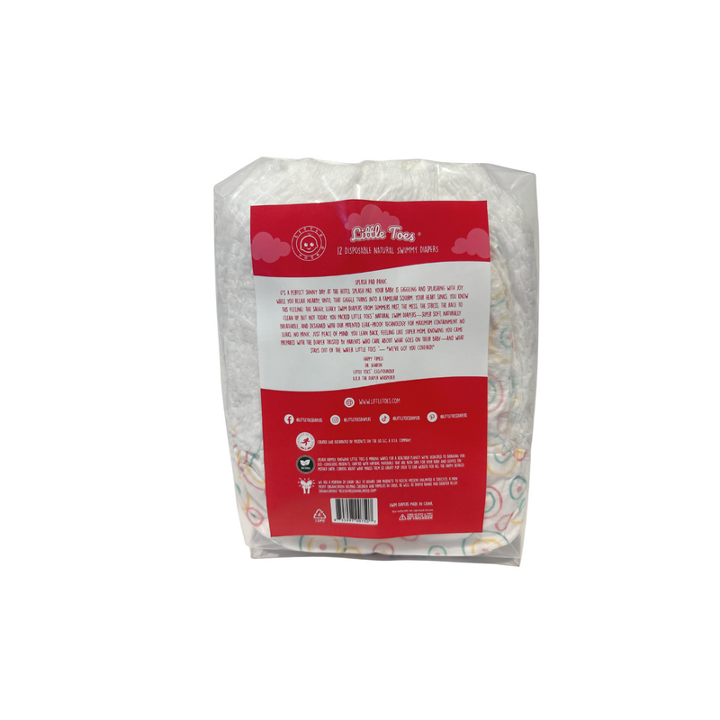 Little Toes Natural Disposable Swim Diapers - 12 Pack