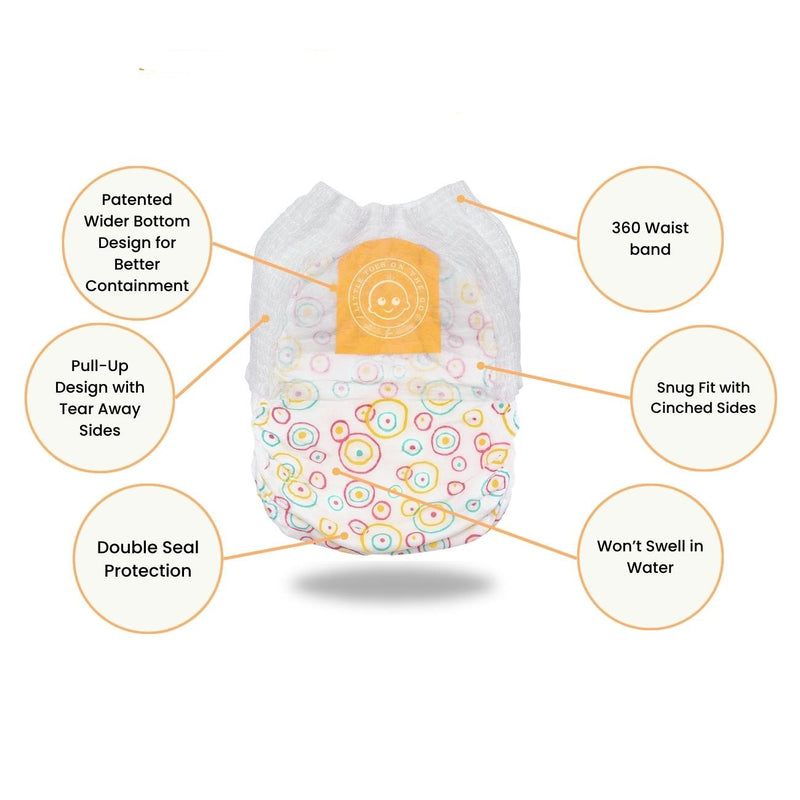 Little Toes On The Go Natural Disposable Swim Diaper  2 Pack