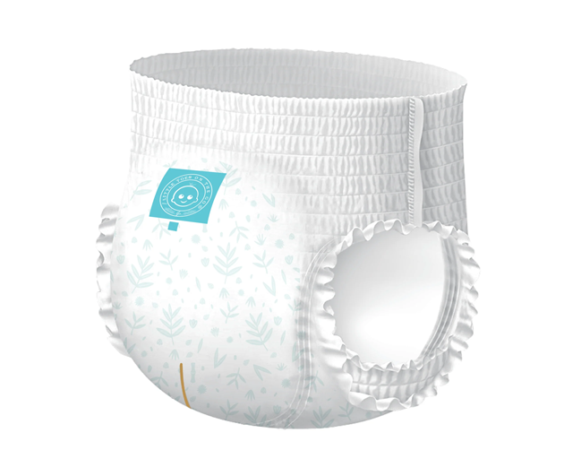 Little Toes disposable bamboo diapers and pull-ups in a 3 pack, showcasing eco-friendly design and soft, natural materials.