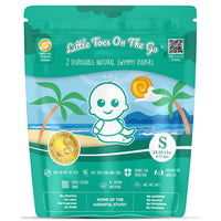 Little Toes On The Go Natural Disposable Swim Diaper  2 Pack