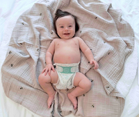 Little Toes disposable bamboo diapers and pull-ups in a 36 pack, showcasing eco-friendly materials and soft texture.