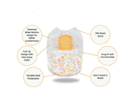 Little Toes Natural Disposable Swim Diapers in a 24 pack, featuring colorful designs for babies and toddlers.