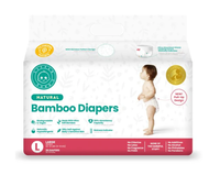 Little Toes bamboo diapers and pull-ups in a 36-pack, featuring eco-friendly design and soft, natural materials.