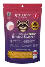 Little Toes® Eco System Woodland Edition™ – On The Go 3-Pack Bamboo Diapers