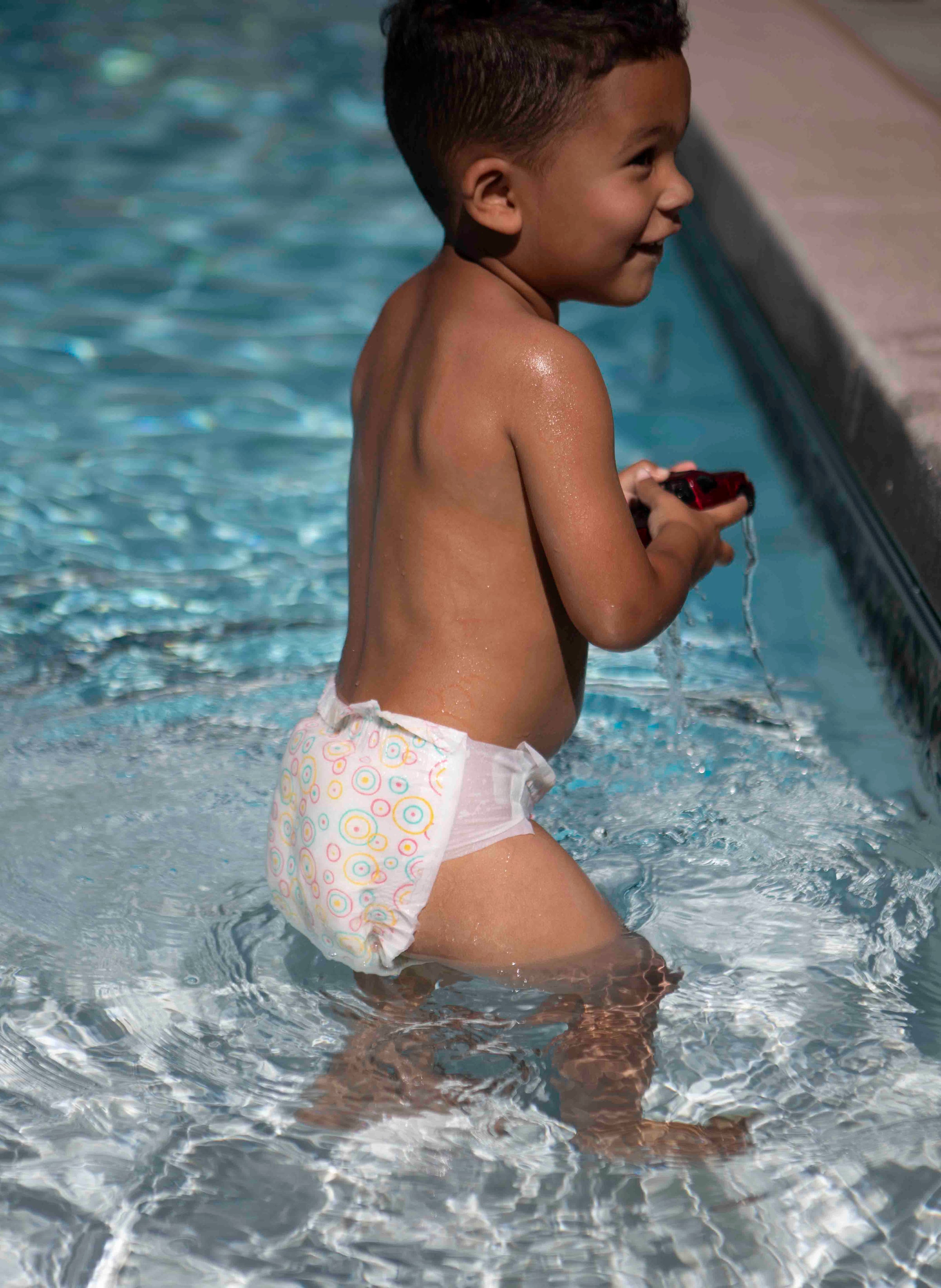 Little Toes On The Go Natural Disposable Swim Diaper  2 Pack