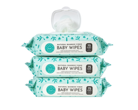 Baby Wipes- 3 Packs of 75 Wipes