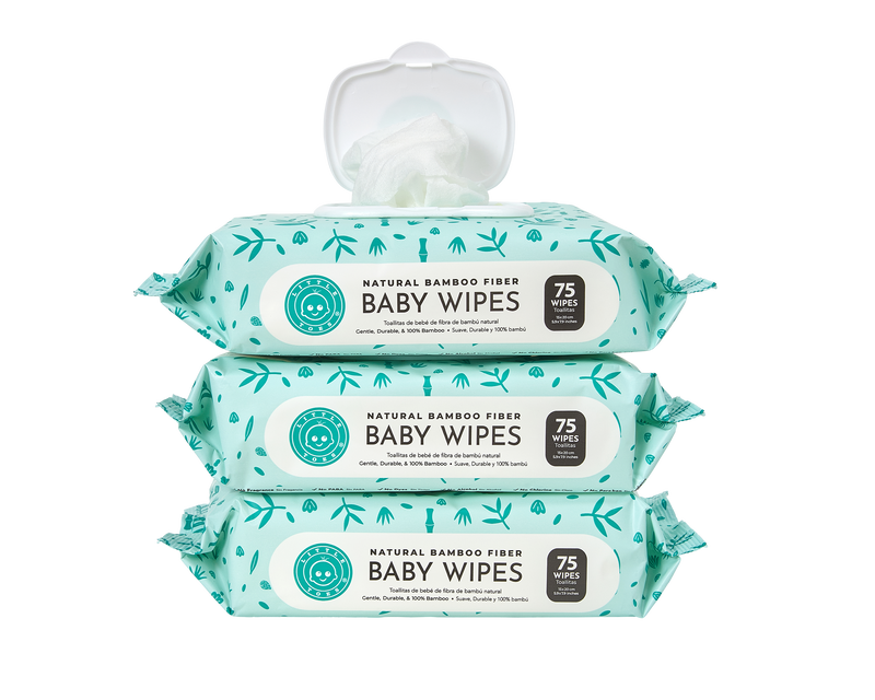Baby Wipes- 3 Packs of 75 Wipes