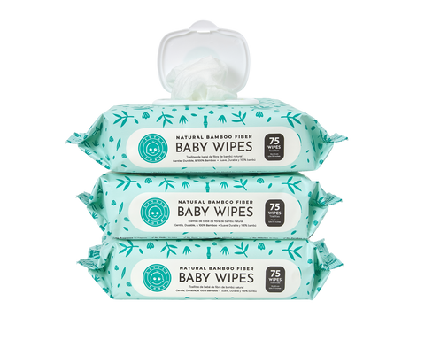 Baby Wipes Subscription - 3 Packs of 75 Wipes