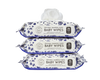 Baby Wipes- 3 Pack of 75 Woodland