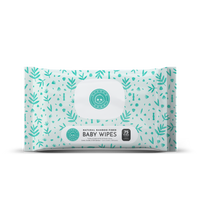 Little Toes Natural Bamboo Fiber Baby Wipes- Pack of 75