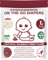 Little Toes Convenience On The Go 3x Diapers | Size Large (20-29 lbs)