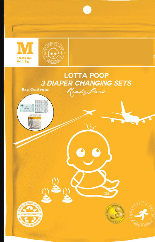 Lotta Poop Three Times Complete Diaper Change Set