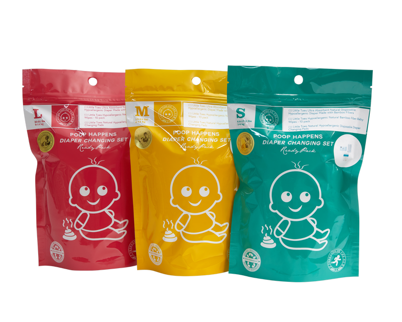 Poop Happens One Complete Diaper Change Set