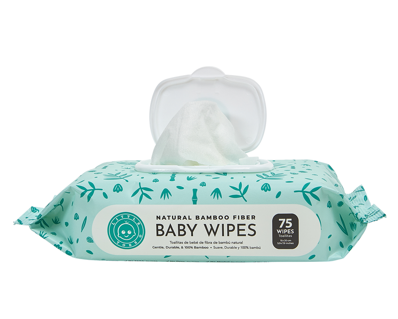Bamboo Baby Wipes- Pack of 75 - Little Toes