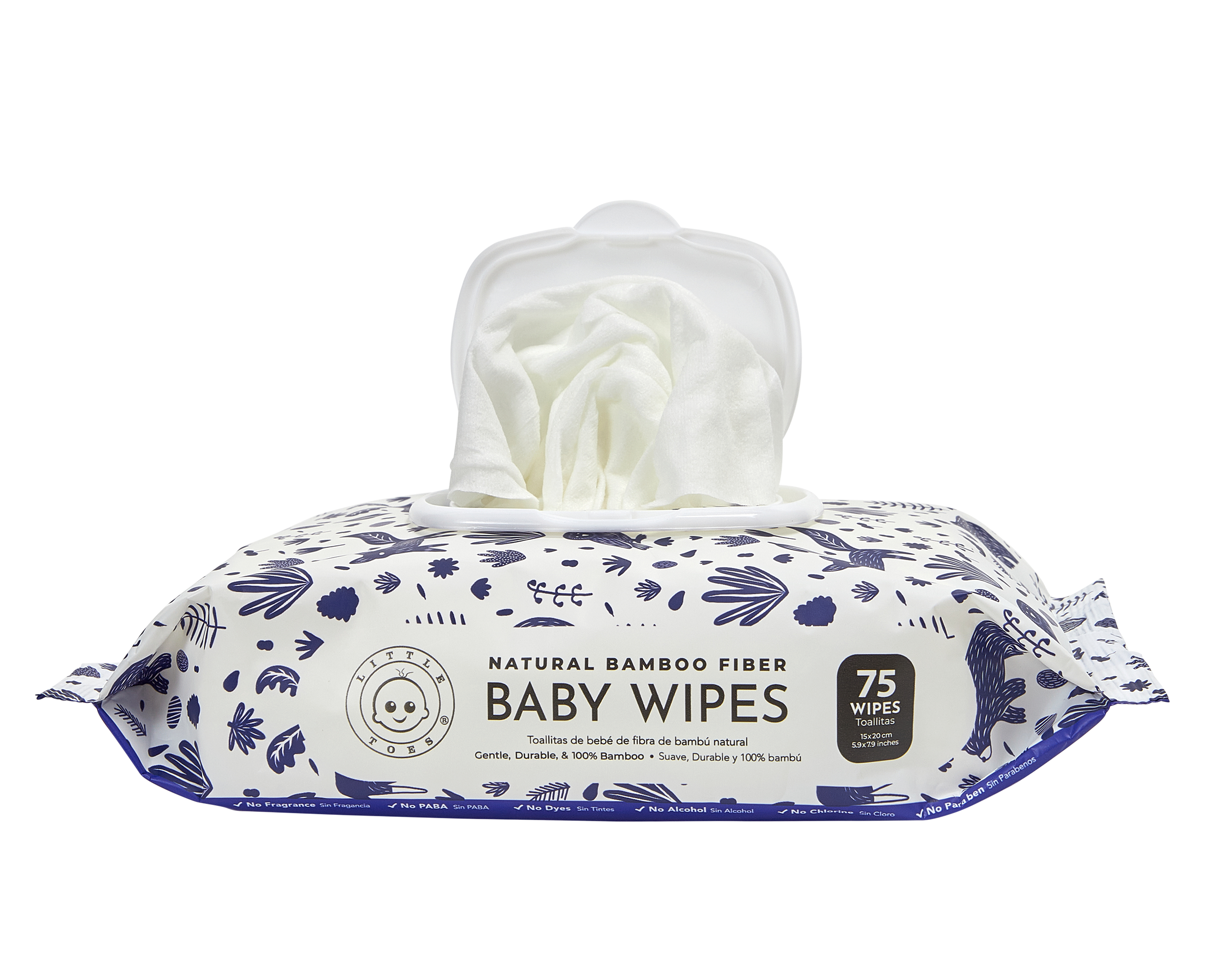 Baby Wipes- Pack of 75 Woodland – Little Toes