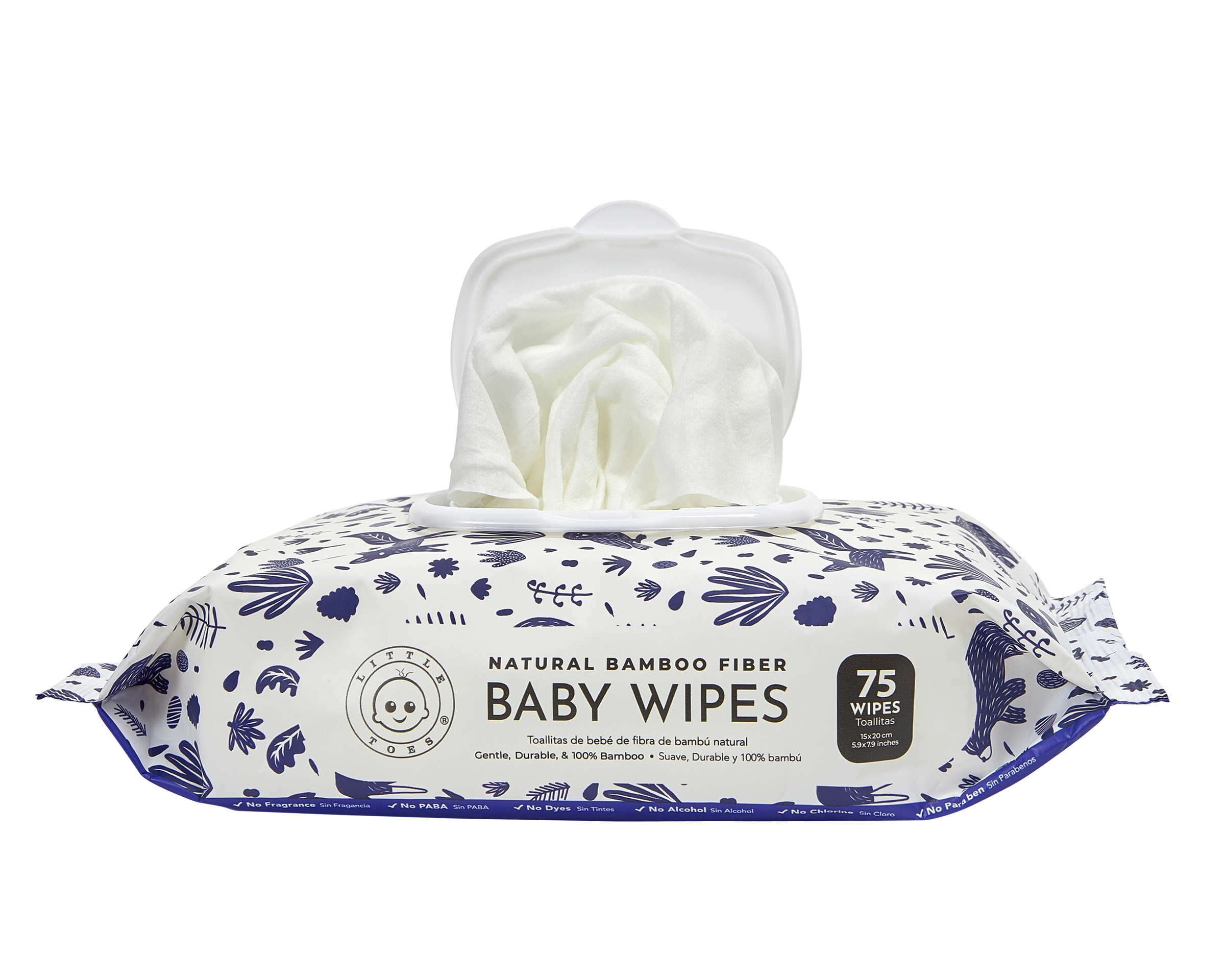 Baby Wipes- Pack of 75 Woodland - Little Toes