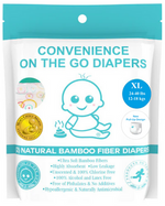 Little Toes Disposable Natural Bamboo Diapers and Pull-Ups | Go Green | 2 Packs - Little Toes